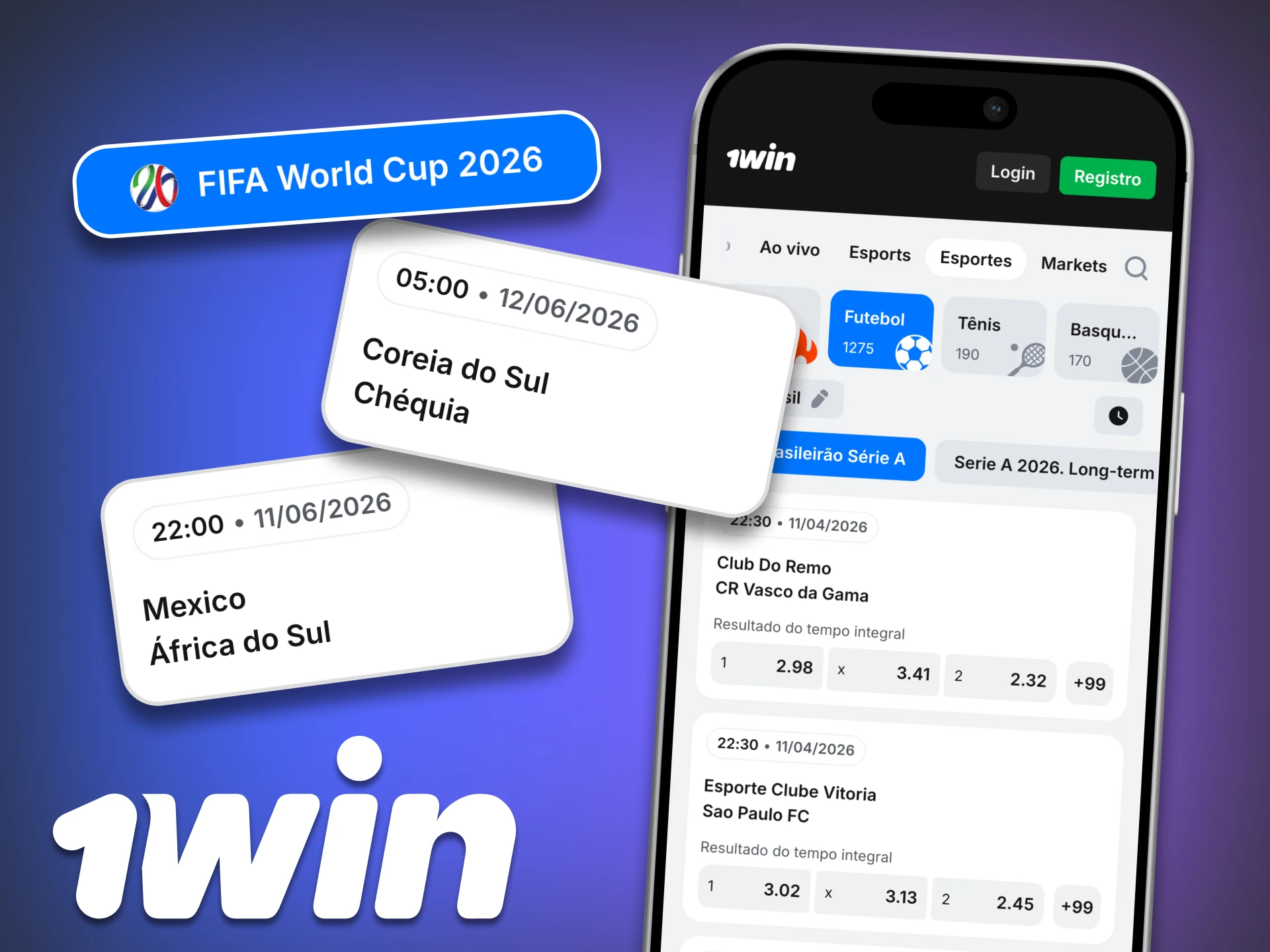 Não perca os jogos do Brasil na Copa do Mundo com a 1Win.