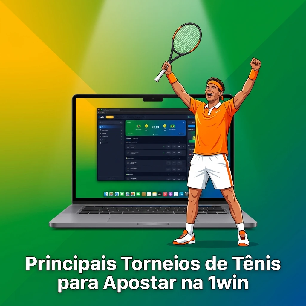 Principais torneios de tênis para apostar na 1win: Grand Slams, ATP e WTA Finals com mercados ao vivo