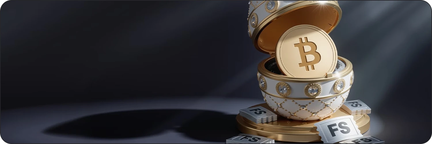 Acumule bônus na promoção de Easter BTC da 1Win.